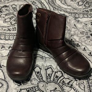 Clarks Leather Upper Boots